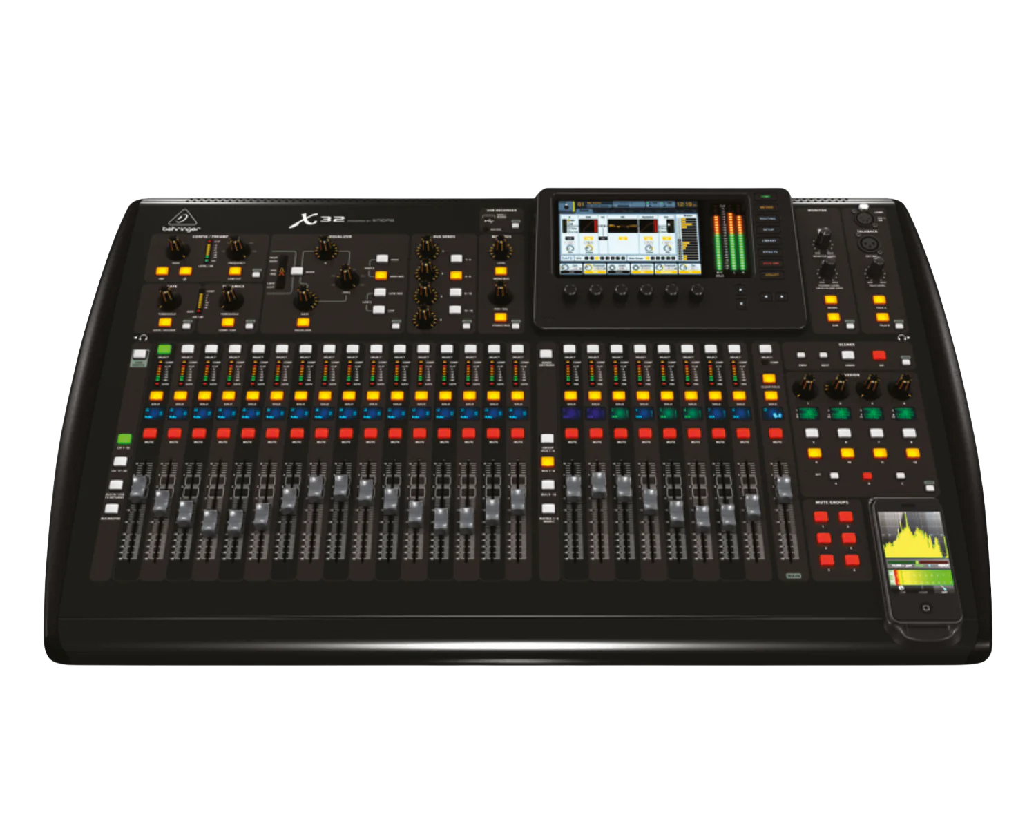 Behringer X32 dijital mikser canlı performans ve konser ses sistemi